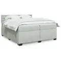 Produktbild: vidaXL Boxspringbett mit Matratze Hellgrau 200x200 cm Samt