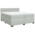 Produktbild: vidaXL Boxspringbett mit Matratze Hellgrau 200x200 cm Samt