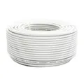 Produktbild: PremiumX 25m Mini Koaxial Sat Kabel 4mm Weiß Koax Antennenkabel 2-fach geschirmt