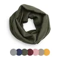 Produktbild: Ehrenkind® Schlauchschal für Kinder aus Feinster Merino Schurwolle | Oliv | Made in Germany | Unisex Loop Schal | Halstuch | Ideal im Herbst und Winter