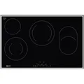Produktbild: Neff TBD 1836 N, Schwarz, Edelstahl, Integriert, Keramik, Glaskeramik, 4 Zone(n), 4 Zone(n) - Schwarz/Silber