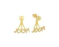 Produktbild: JOOP! Paar Ohrstecker JOOP! Ear Jackets 2038021 Ohrringe Silber Gold plattiert mit Zirkonia (kein Set, 2-tlg., inkl. edelm Schmucketui)