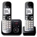 Produktbild: Panasonic KX-TG6822FRB, DECT-Telefon, Kabelloses Mobilteil, Freisprecheinrichtung, 120 Eintragungen, Anrufer-Identifikation, Grau, Silber - Schwarz/Silber