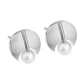 Produktbild: Ernstes Design Ohrringe Perle E250 rund Edelstahl Stecker Ohrstecker Zuchtperle