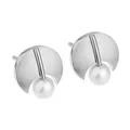 Produktbild: Ernstes Design Ohrringe Perle E250 rund  Edelstahl Stecker Ohrstecker Zuchtperle