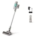 Produktbild: Philips Akku-Staubsauger 2000 Serie. Starke Saugkraft auf Hartböden, 40min Laufzeit, LED-Düse, austauschbarer Akku, leicht, 3-stufige Filterung, Wandhalterung (XC2012/01)