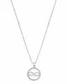 Produktbild: s.Oliver Damen Kette 2032567 Silber Infinity Halskette 42+ 3 cm Unendlichkeit