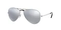 Produktbild: Ray Ban Sonnenbrille Aviator, 58 mm, Gestell: Silber, Gläser: Spiegel