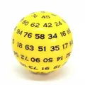 Produktbild: Dice4friends Würfel D100 Yellow-Black 290179