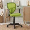 Produktbild: IDIMEX Schreibtischstuhl Kinder Studio-1 höhenverstellbar, Grün - Bürostuhl für Kinderzimmer ergonomisch, drehbar mit Armlehnen, atmungsaktiver Meshbezug [max. Belastbarkeit 100 kg]