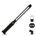 Produktbild: LED Arbeitsleuchte Akku Handlampe klappbar mit Standfuß & Haken Werkstatt KFZ