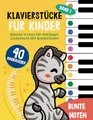 Produktbild: 40 Klavierstücke für Kinder : Klavier lernen für Anfänger und Kinder: Liederbuch mit Kinderlieder, Bunten Noten, Lernhilfen und Notenschablone ( Band 1) (Bunte Noten Klavier, Band 1)