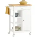 Produktbild: SoBuy Küchenwagen, Weiß, Holzwerkstoff, 68x86x40 cm, Esszimmer, Servierwagen