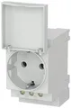 Produktbild: Siemens Hutschienen-Steckdose 16A mit Klappdeckel für Elektroinstallation