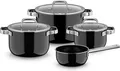 Produktbild: WMF Topf-Set Fusiontec Mineral Pro, Glas, Edelstahl (Set, 7-tlg), kratzfeste Oberfläche, wärmereduzierende Hohlgriffe, Made in Germany