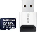 Produktbild: Samsung PRO Ultimate microSD 128GB Speicherkarte (128 GB, Video Speed Class 30 (V30)/UHS Speed Class 3 (U3), 200 MB/s Lesegeschwindigkeit)