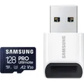 Produktbild: Samsung PRO Ultimate mit Cardreader (128 GB, microSDXC, U3, UHS-I) (MB-MY128SB/WW)