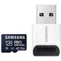 Produktbild: SAMSUNG MicroSDXC-Speicherkarte PRO Ultimate (2023) 128GB inkl. USB-Kartenleser