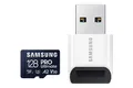 Produktbild: Samsung PRO Ultimate microSD-Karte + USB-Kartenleser, 128 GB, Für Smartphones, Drohne und Action-Cam , UHS-I U3, 200 MB/s Lesen, 130 MB/s Schreiben,‎ MB-MY128SB/WW