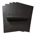 Produktbild: 10 Blatt schwarzer Karton, anthrazit, schillernd, glänzend, 300 g/m²