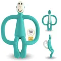 Produktbild: Matchstick Monkey - Beißring Affe Original - Baby Zahnungshilfe - weiche Noppen massieren wundes Zahnfleisch - Silikon BPA-frei - Greifling für Zahnen - ab 3 Monaten - grün