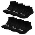 Produktbild: adidas 6 Paar Herren Damen Unisex Casual Socken T SPW Low Sneaker, Farbe:Schwarz, Größe:46-48, Artikel:-black