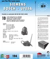 Produktbild: 10PZ Sacchi UFESA Kompatibel Mit Alle Modelle Angegeben auf dem Foto