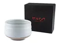 Produktbild: Teeladen Herzberg MAOCI - Matcha-Schale Chawan aus Porzellan 400ml hell handgefertigt - als Geschenkbox