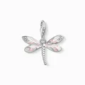 Produktbild: THOMAS SABO Charm Anhänger Libelle 925 Silber weiße Steine Kaltemail 1516-041-9