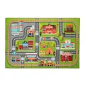 Produktbild: relaxdays Spielteppich Kleinstadt grün/bunt 100,0 x 150,0 cm