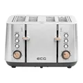 Produktbild: ECG ST 4767 Timber Toaster 4 Scheiben Toaster Toastzubereiter 1550-1850 Watt