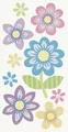 Produktbild: Sticker Mix Blumen groß, 