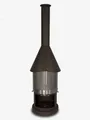 Produktbild: FIRESTAR Gartenkamin DN 650 Swing 3. Generation Edelstahl braun-metallic Grill