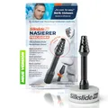 Produktbild: SilkslidePro Nasierer inkl. Keramikständer - Nasenhaartrimmer Herren - Nasenhaarentferner - Hochpräzise Klingen aus Solingen - mit Klingenschutz - ohne Strom & Batterie