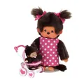Produktbild: Sekiguchi 254930 - Monchhichi Kinderwagenset Mutter 20 cm groß aus Plüsch NEU