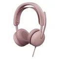 Produktbild: Logitech Zone Wired 2 - Rosa2 Mikrofone mit Geräuschunterdrückung / KI-basierte