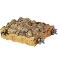 Produktbild: SITZBRETT f. Wellensittiche Vogel Käfig 15x15 cm Sitzplatz | Naturkork gereinigt