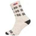 Produktbild: HomeOfSocks Socken 80% Wollsocken Norwegen Flagge & Stern Design Dicke Socken Hyggelig Warm Hoher 80% Wollanteil Norwegisch Design 43-46
