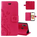 Produktbild: Huawei P20 Lite Handy Tasche Handyhülle Wallet Schutz Hülle Blumen Flip Cover