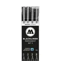 Produktbild: MOLOTOW BLACKLINER SET 2 Fineliner-Set schwarz, 4 St.