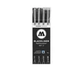 Produktbild: MOLOTOW Fineliner Blackliner, (4-tlg), in 4 Strichstärken