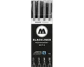 Produktbild: MOLOTOW Fineliner Blackliner VE=4 Stück Set 2 sortiert schwarz