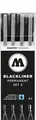 Produktbild: MOLOTOW BLACKLINER 4er Set 2 Multiliner Pigmentliner Fineliner *!bestprice!*
