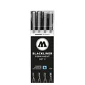 Produktbild: Molotow BLACKLINER Permanent Set 2 4er Etui, Strichstärken