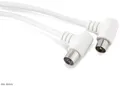 Produktbild: S-IMPULS Antennenanschlusskabel, gewinkelt, 3,75 m, weiß, 80dB