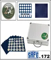 Produktbild: SAFE-172-2-EURO-Münzkoffer-+-6x-Tableaus-Für-180-2-Euromünzen-in-Münzkapseln-26