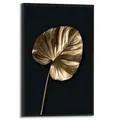 Produktbild: REINDERS Gerahmtes Bild, Palmenblatt Gold, Wohnzimmer, Bilder, Wanddeko, Room Decor, MDF, Gold, 30x20cm