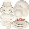 Produktbild: Sänger Kombiservice, Creme, Stein, 30-teilig, 27x10x27 cm, kratzfest, Essen & Trinken, Geschirr, Geschirr-Sets, Kombiservice