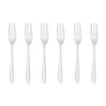 Produktbild: 52163A55 Leaf - Dessertgabel-Set aus Edelstahl 18/10, 6-teilig, Spülmaschinen...
