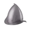 Produktbild: Battle Merchant Ritter-Kostüm Spitzer Morion Helm mit Lederinlet 1,3mm Stahl